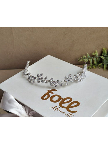 Tiara Coroa Grinalda Galhos Delicado Maleável Festa Noiva